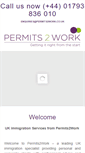 Mobile Screenshot of permits2work.co.uk